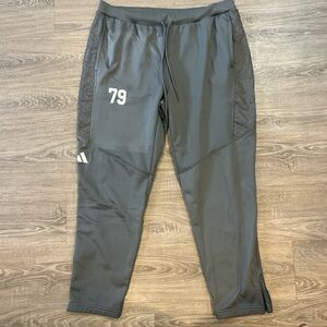 Adidas Men's Charcoal Joggers with Logo